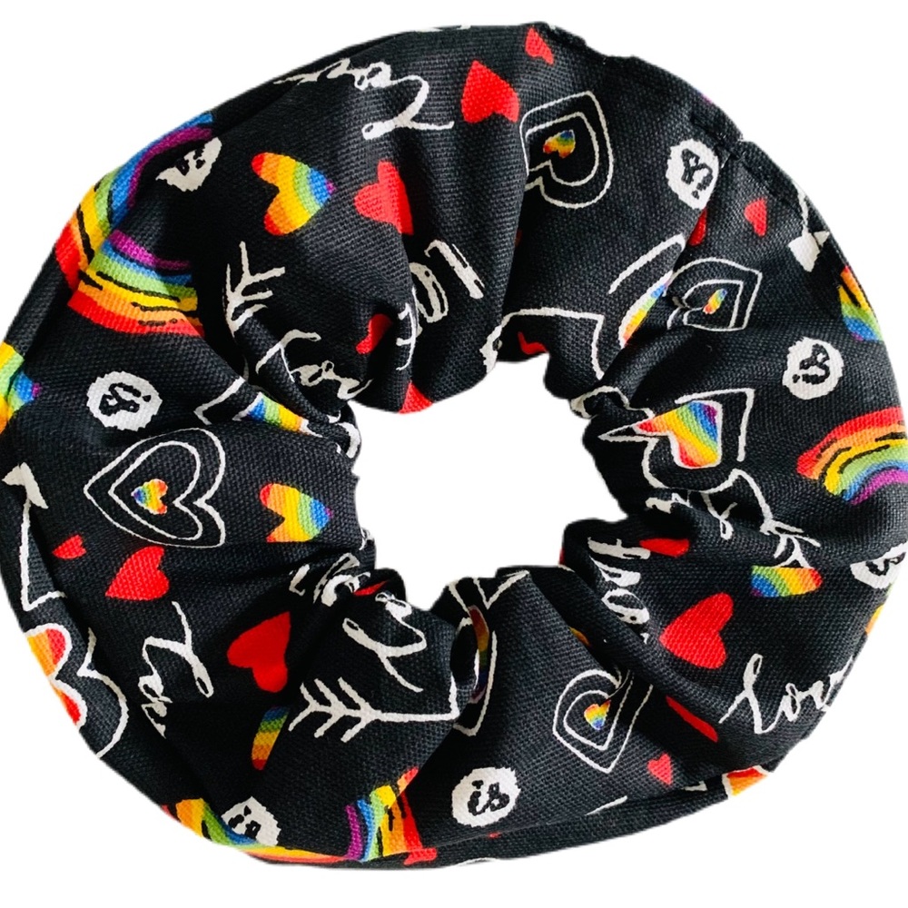 Boho 4-pack Scrunchies Handmade Large Five piece Bundle